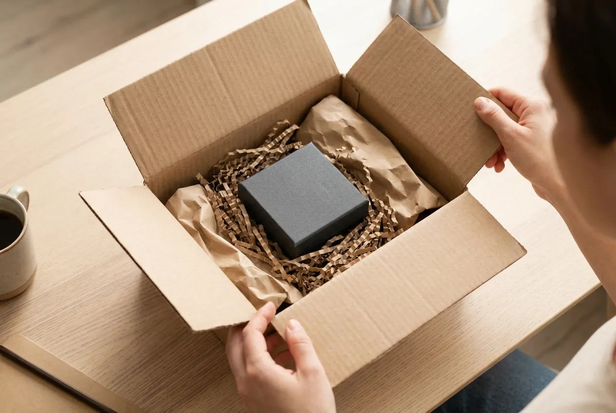 Luxury watch shipping and unboxing — the experience varies dramatically between EU and non-EU stores
