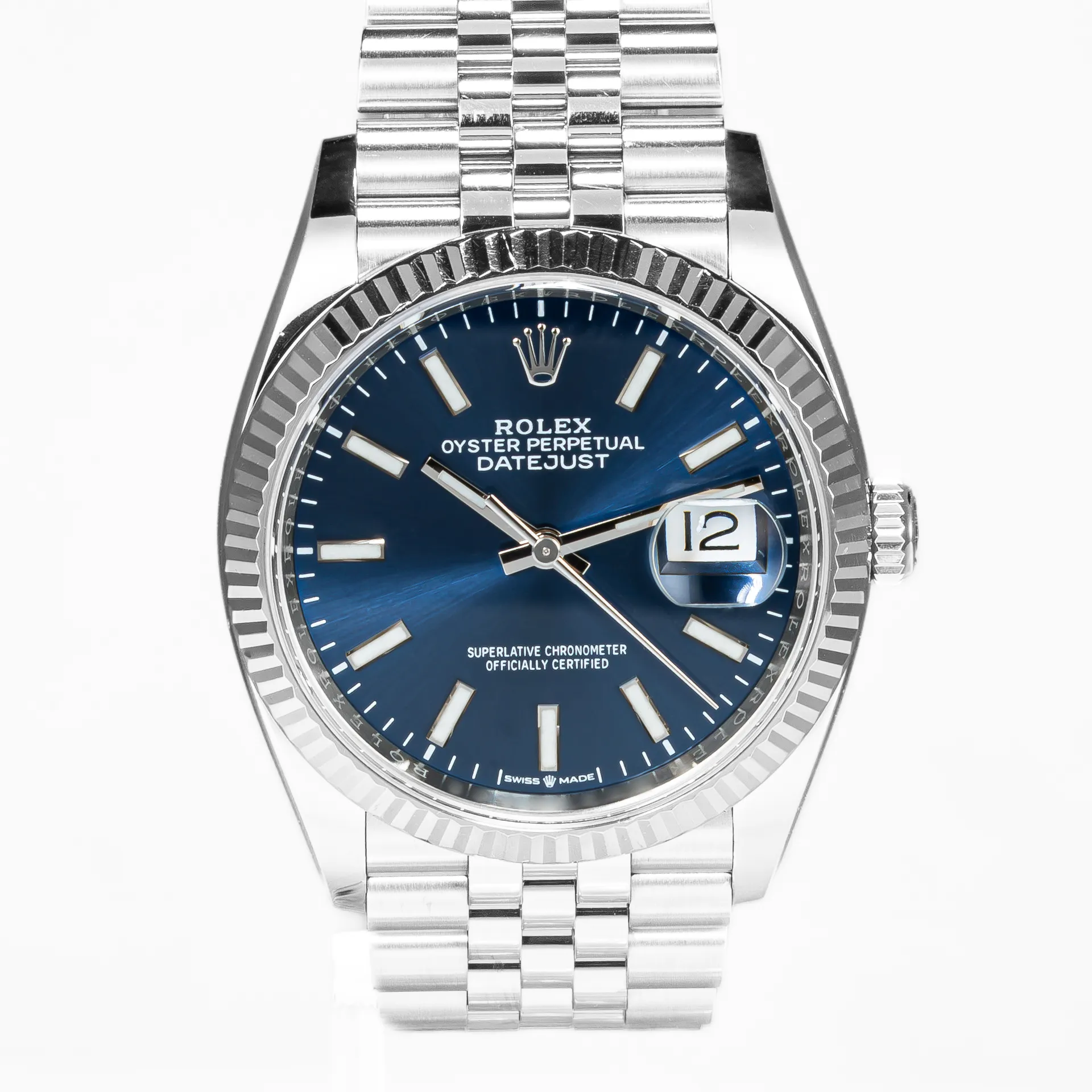 Datejust 36mm Bright Blue Dial Jubilee - 126234