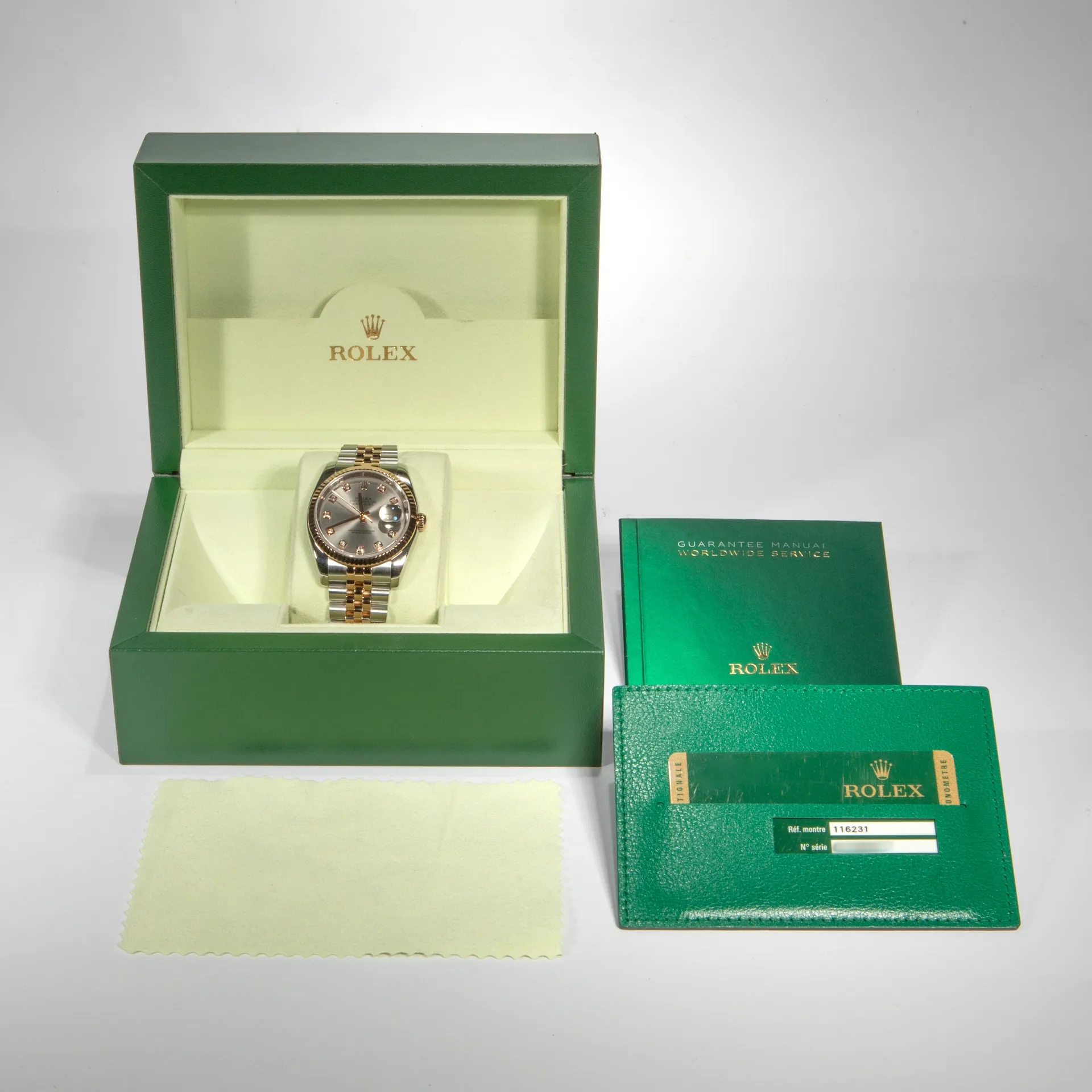 Rolex Datejust 36 Steel & Rose Gold Rhodium Diamond Dial - Image 2