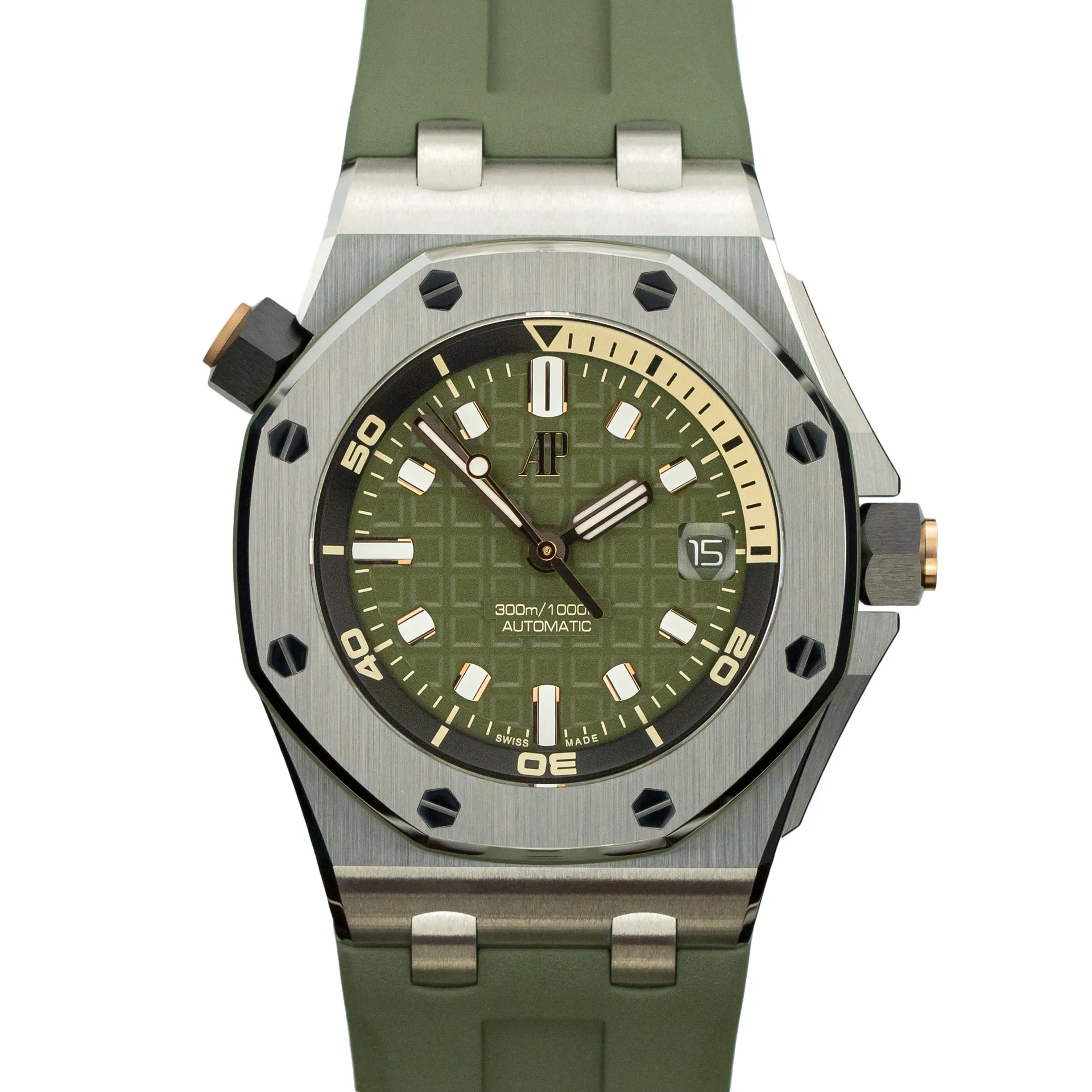 Royal Oak Offshore Diver Khaki Green Dial - 15720ST.OO.A052CA.01