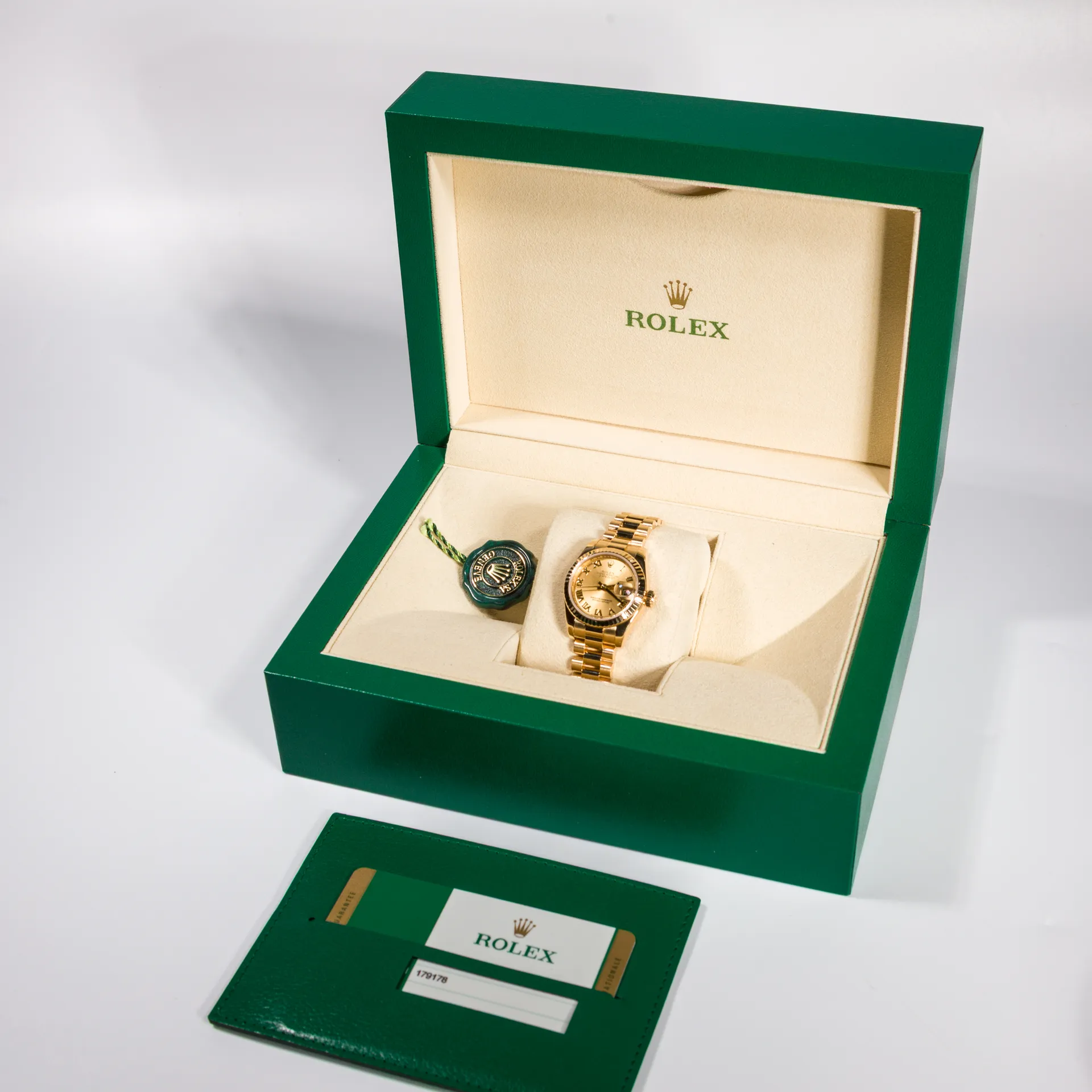 Lady-Datejust 'President' Yellow Gold Champagne Dial - 179178 - Image 2