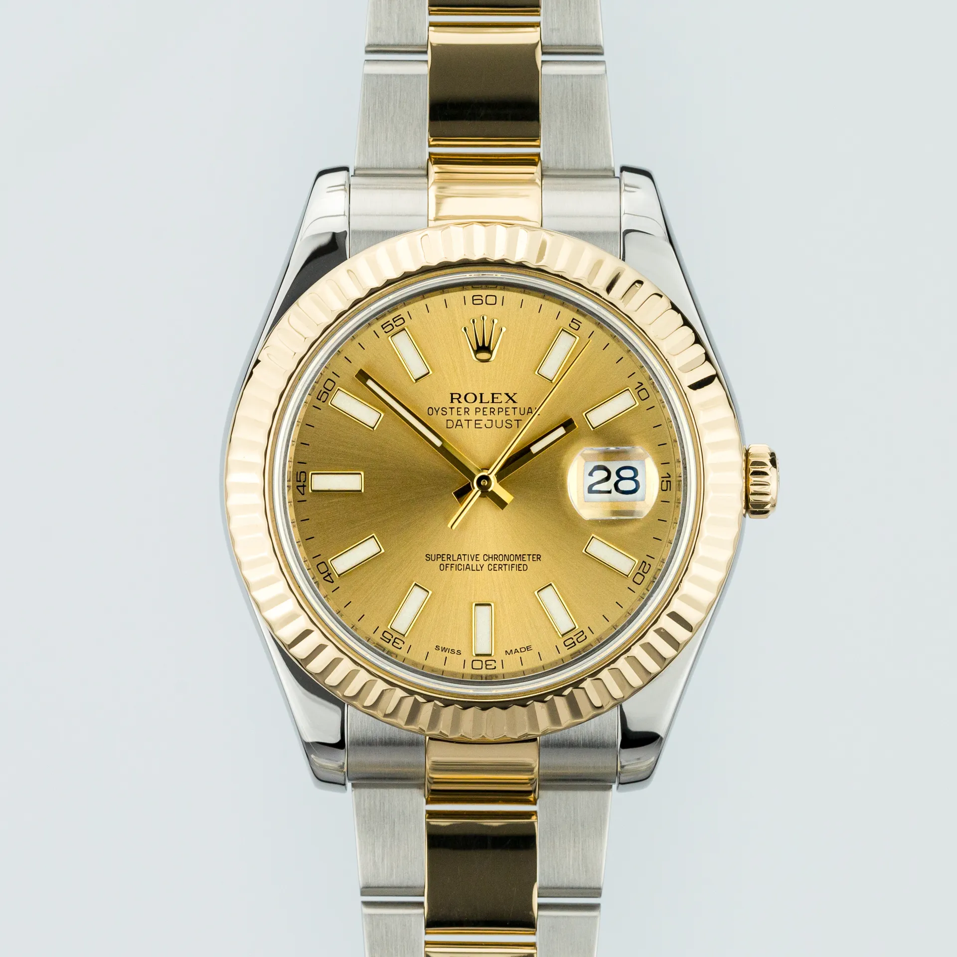 Datejust 41 Steel & Yellow Gold Champagne Dial - 116333