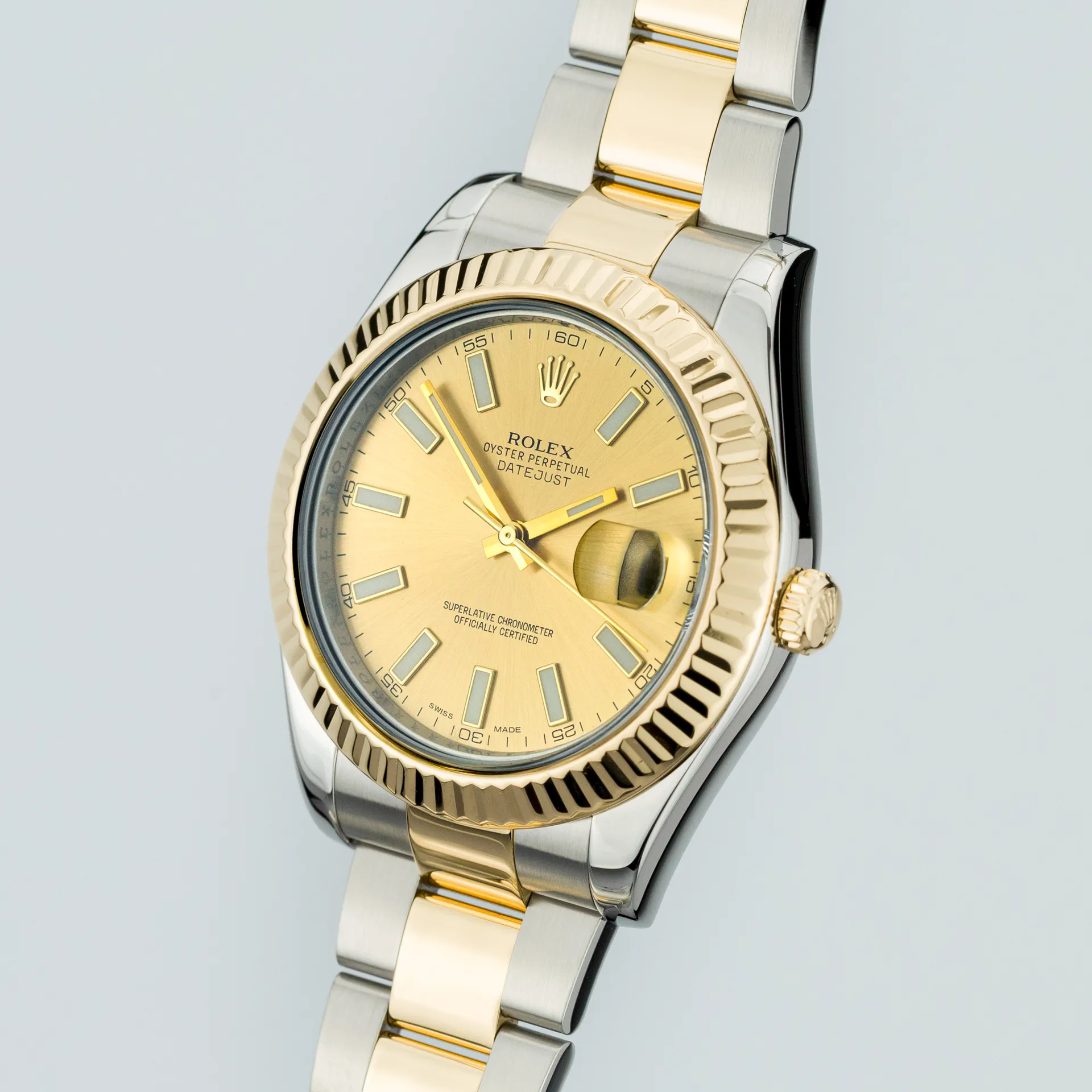 Datejust 41 Steel & Yellow Gold Champagne Dial - 116333 - Image 2