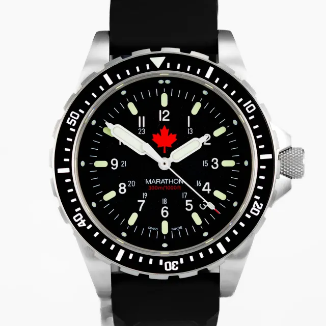 Marathon 46mm Red Maple Jumbo Diver's Quartz JSAR WW194018SS-0430 - New condition, 2025