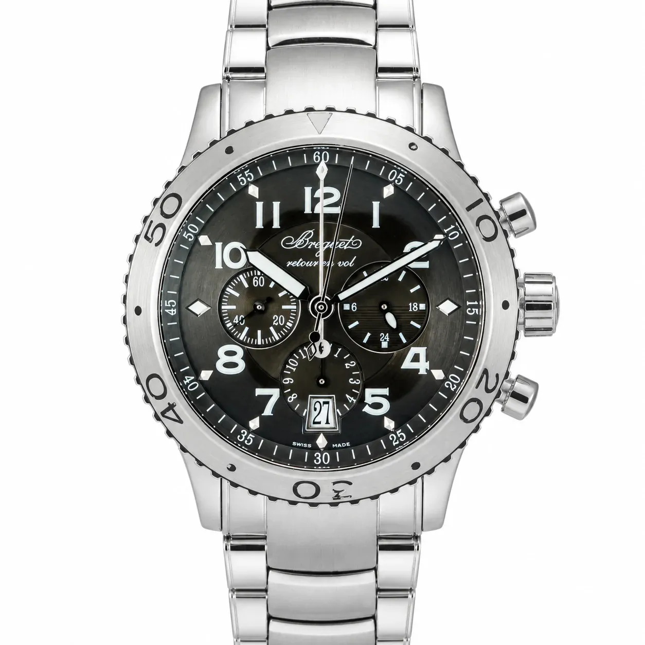 Breguet Type XXI Flyback Chronograph 3810ST/92/SZ9 Steel Grey