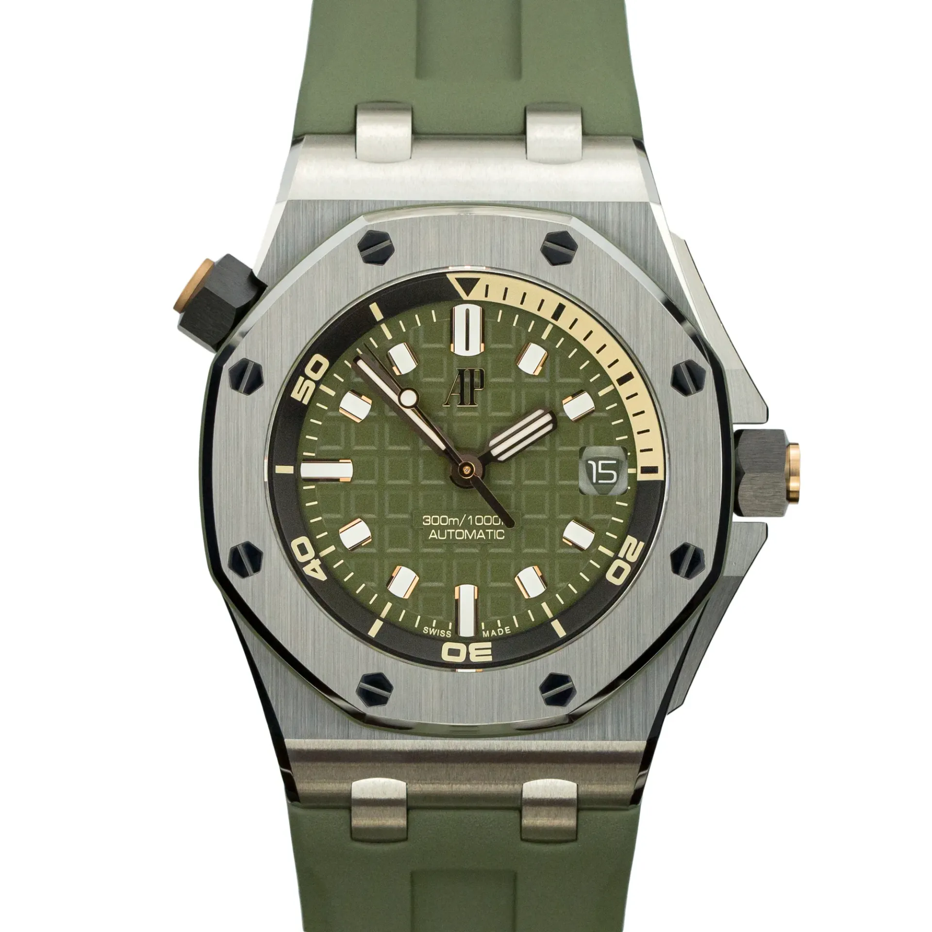 Audemars Piguet Royal Oak Offshore Diver 'Khaki Green' 15720ST.OO.A052CA.01 Steel Green 2022