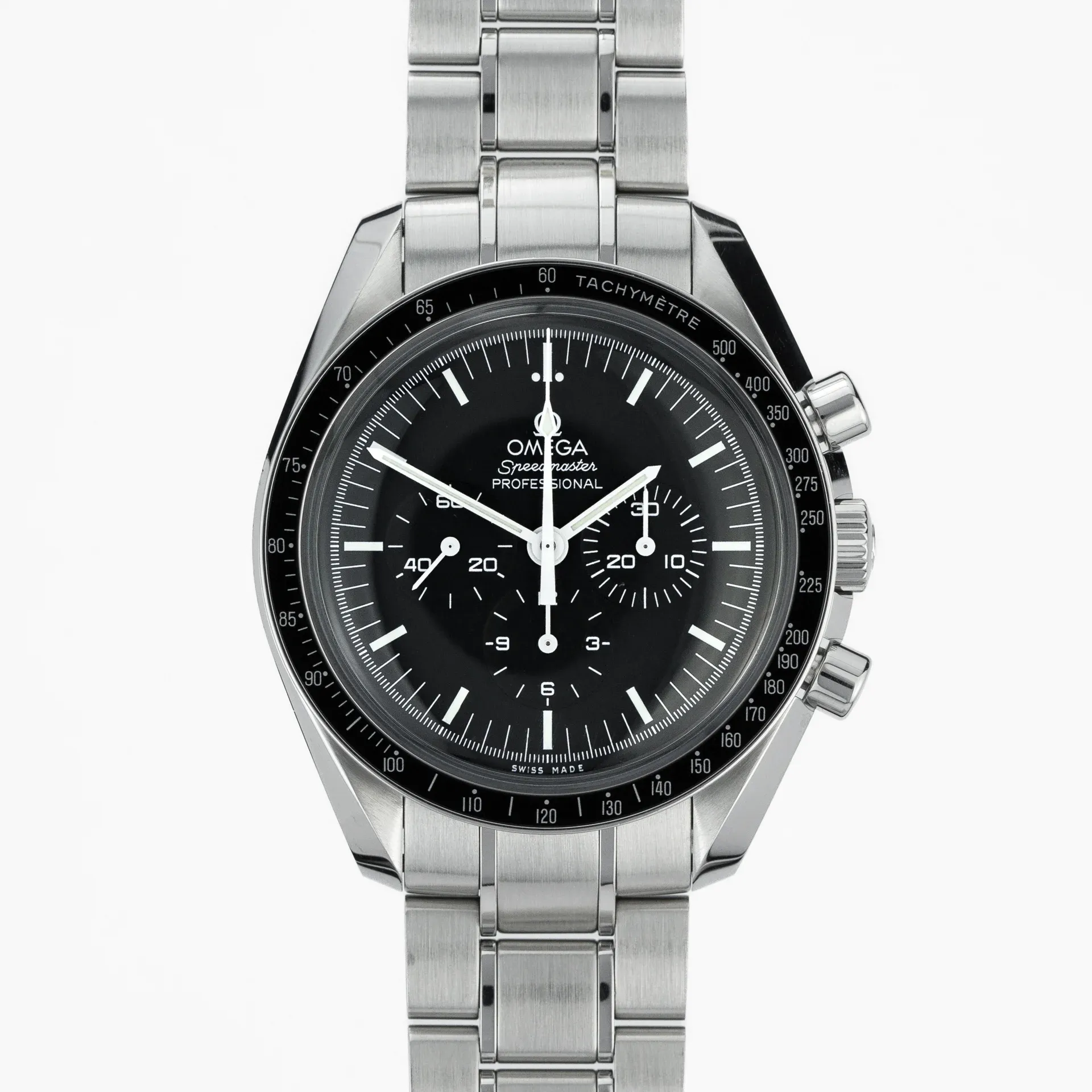 Omega Speedmaster Professional Moonwatch Hesalite 311.30.42.30.01.005 Steel black