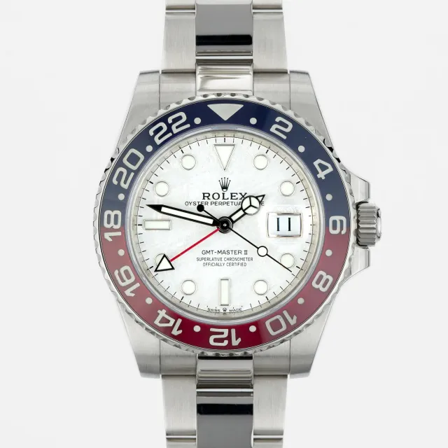 Rolex GMT-Master II 'Meteorite' White gold 126719BLRO-0002 - Very Good condition, 2021