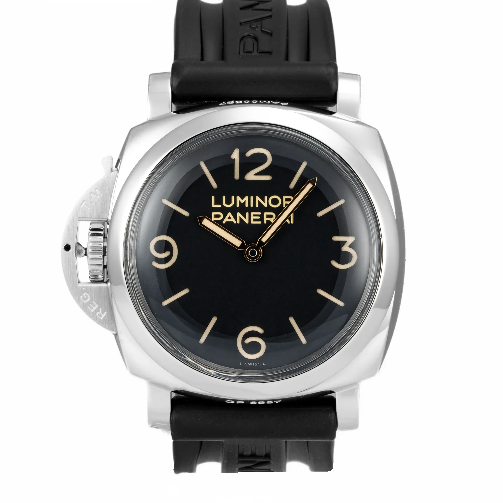 Panerai Luminor 1950 Left-Handed 3 Days Acciaio - Serviced PAM00557 Steel Black