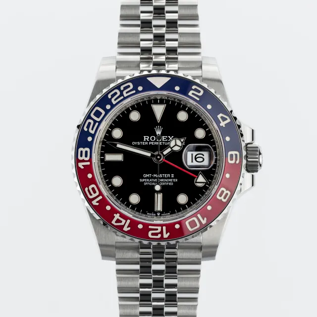 Rolex GMT-Master II 'Pepsi' on Jubilee 126710BLRO-0001 - Very Good condition, 2019