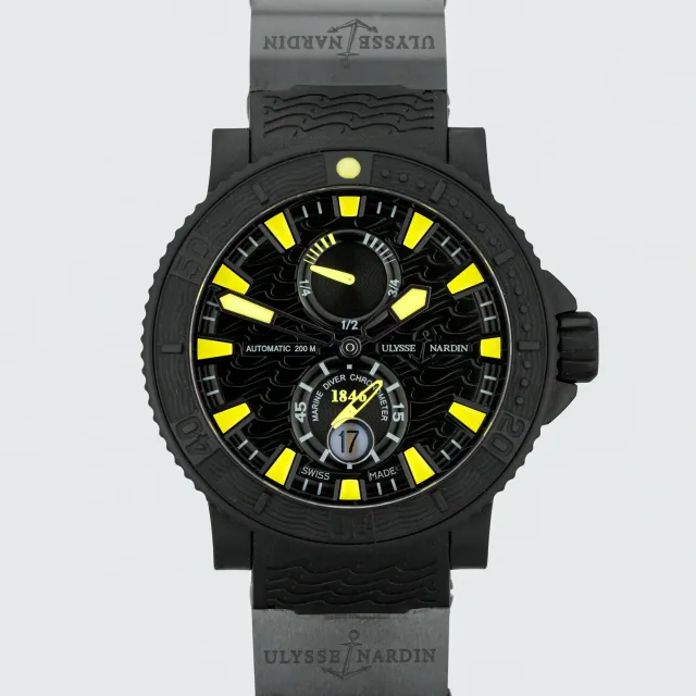 Ulysse Nardin Maxi Marine Diver Black Sea - Yellow accents, Limited edition 263-92-3C/924 - Very Good condition