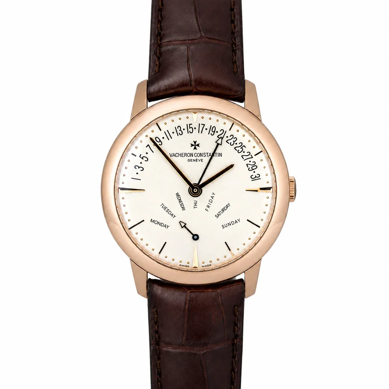 Vacheron Constantin Patrimony Retrograde Day-Date Rose Gold 86020/000R-9239 Rose Gold Silver 2014