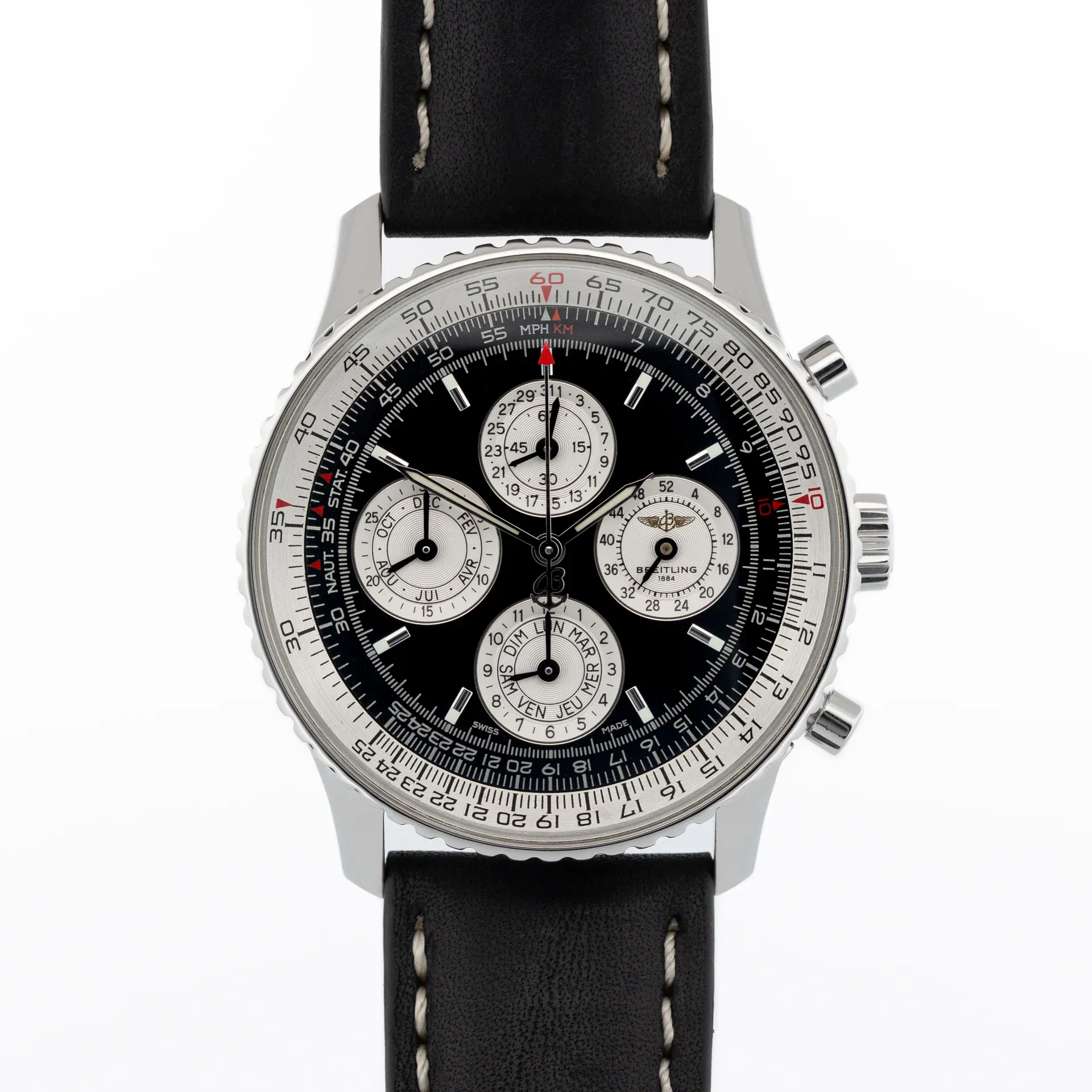 Breitling Navitimer 1461 Perpetual Calendar - Serviced 2024 A38022 Steel Black 1997