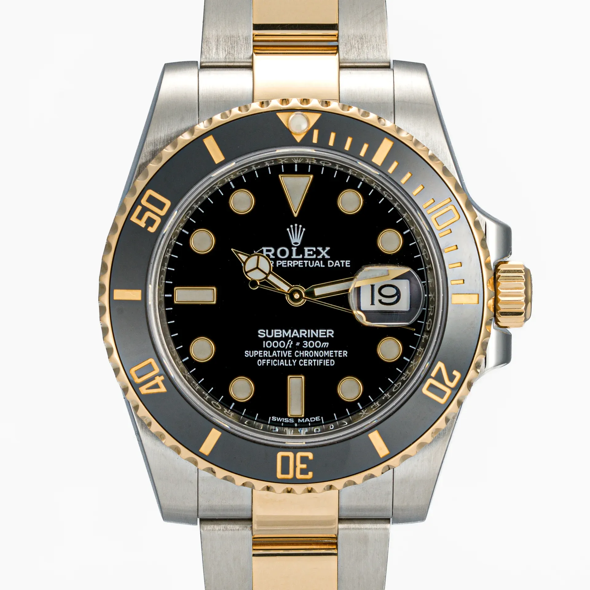 Rolex Submariner Date Gold & Steel 116613LN-0001 Gold Steel Black 2018