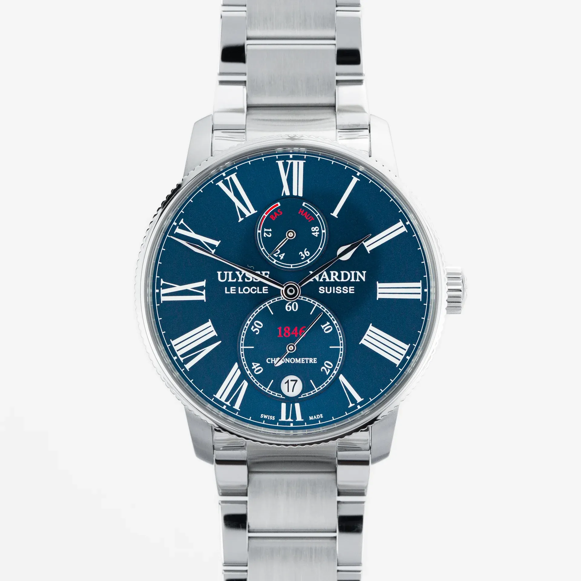 Ulysse Nardin Marine Torpilleur 1183-310-7M/43 Steel blue 2018