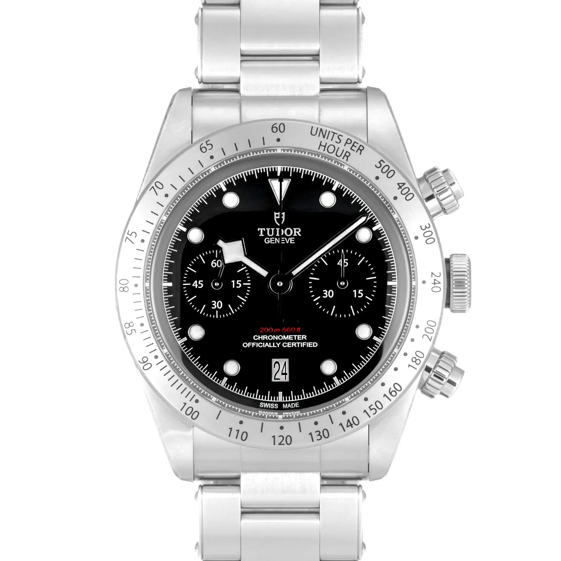 Tudor Heritage Black Bay Chrono Black dial M79350-0004 Steel Black 2022