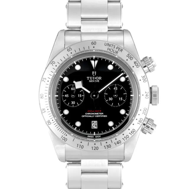 Tudor Heritage Black Bay Chrono Black dial M79350-0004 - New condition, 2022