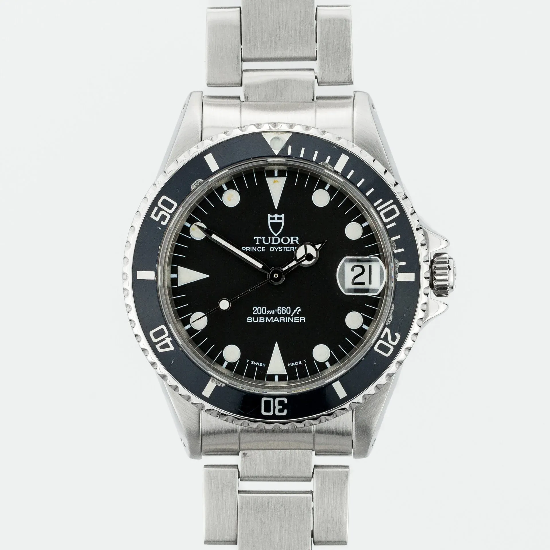 Tudor Submariner Prince Oyster from 1996 75090 Steel Black 1996
