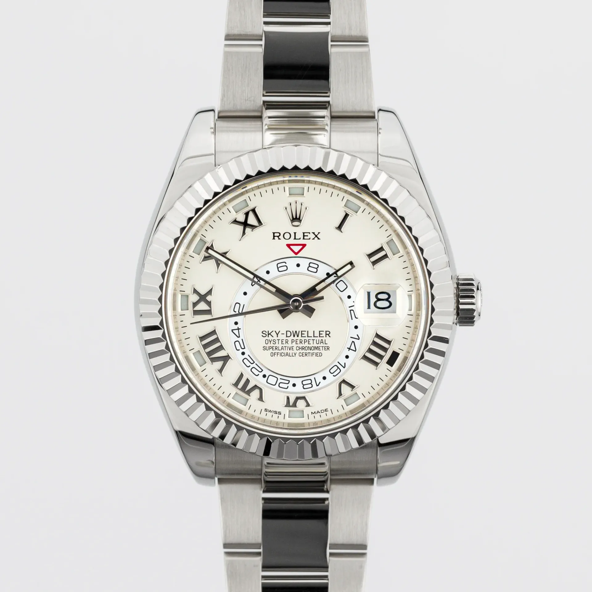 Rolex Sky-Dweller White Gold Ivory Roman dial - 326939-0001