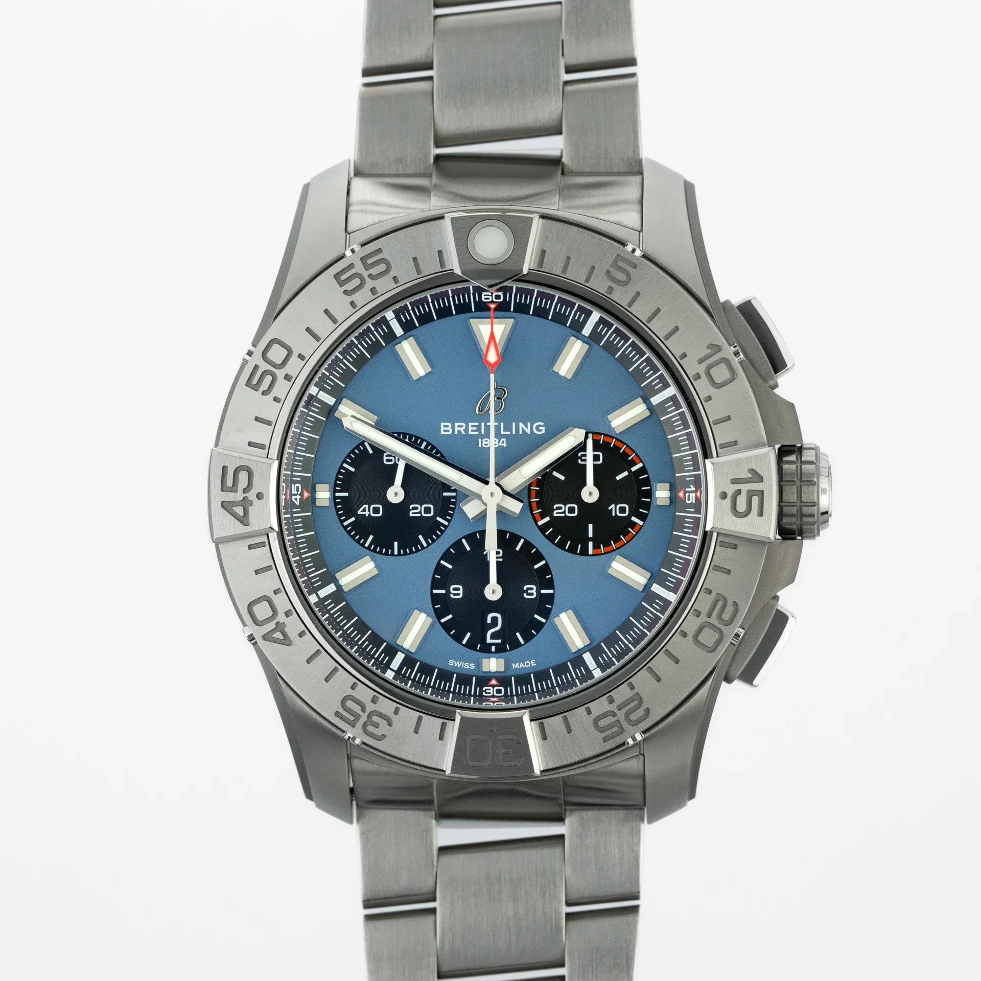 Breitling Super Avenger B01 Chronograph 46mm Ti EB0148101C1E1 Titanium Blue 2024
