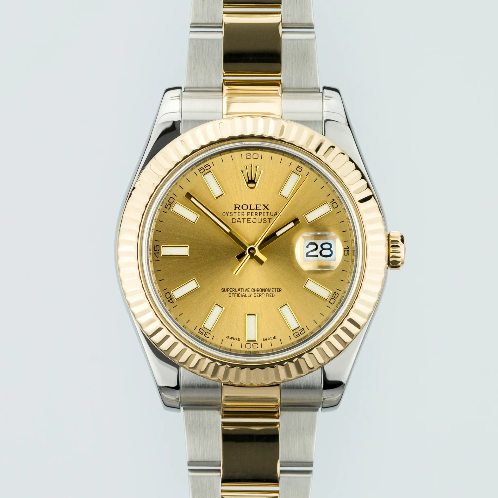 Rolex Datejust 41 Champagne dial 116333-0006 Gold Steel Champagne