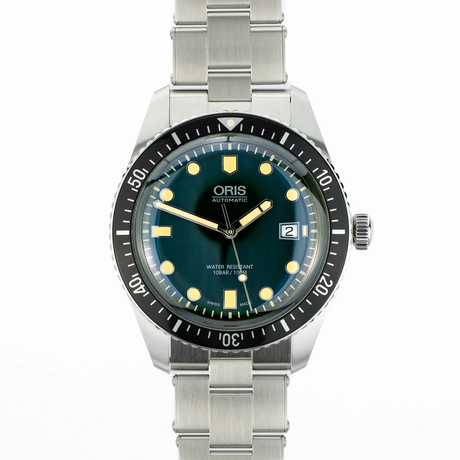 Oris Divers Sixty-Five Green on Bracelet 01 733 7720 4057-07 8 21 18 Steel Green 2024
