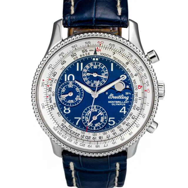 Breitling Navitimer Montbrillant Olympus Chronograph Blue dial A1935012/C667 - Very Good condition, 2006