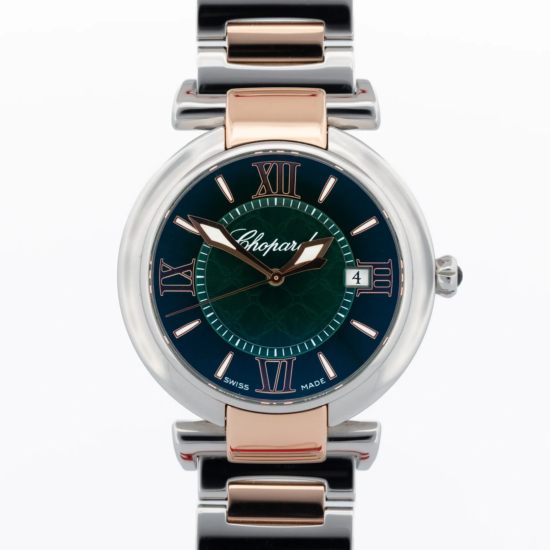 Chopard Imperiale 36mm Quartz 388532-6007 Gold Steel Green