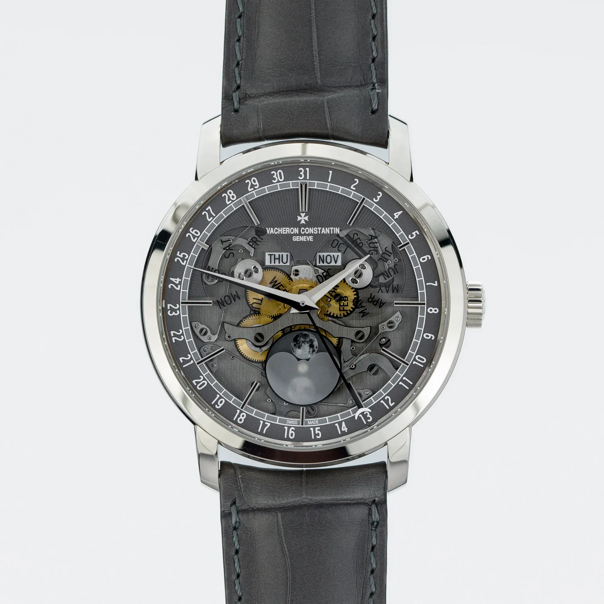 Vacheron Constantin Traditionnelle Complete Calendar Openface 4020T/000G-B655 White Gold skeletonized 2022