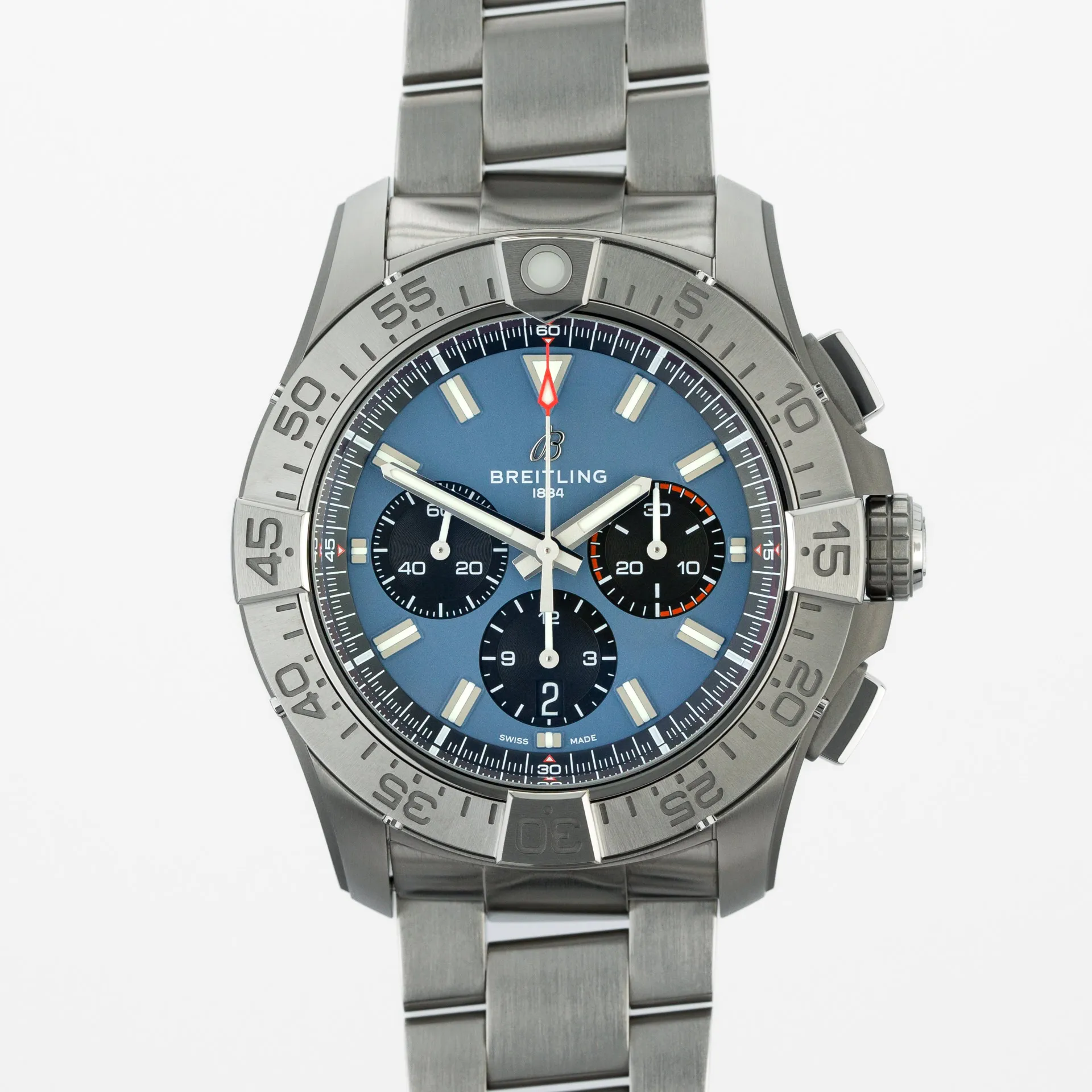 Breitling Super Avenger B01 Chronograph 46 EB0148101C1E1 titanium Blue 2024