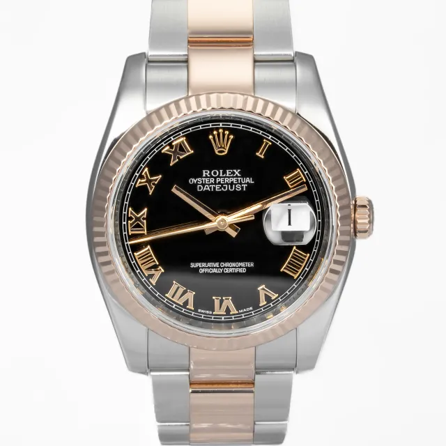 Rolex Datejust 36mm Black Roman dial 116231-0080 - Very Good condition, 2015