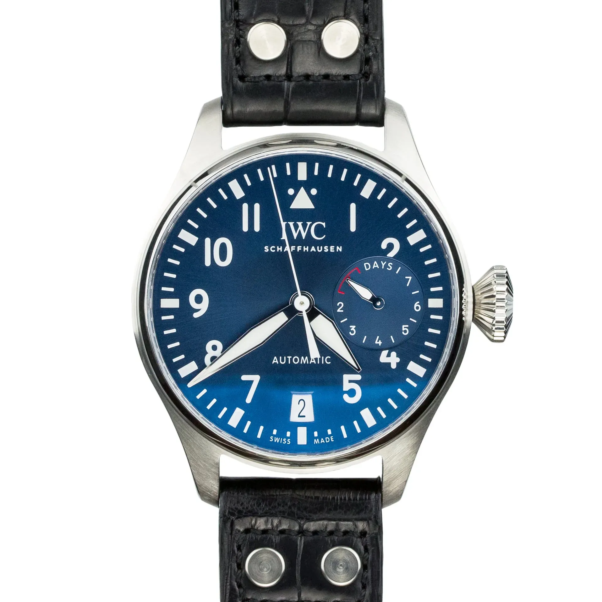 IWC Schaffhausen Big Pilot’s Watch Le Petit Prince 7 Days Power Reserve IW501002 Steel Blue 2017