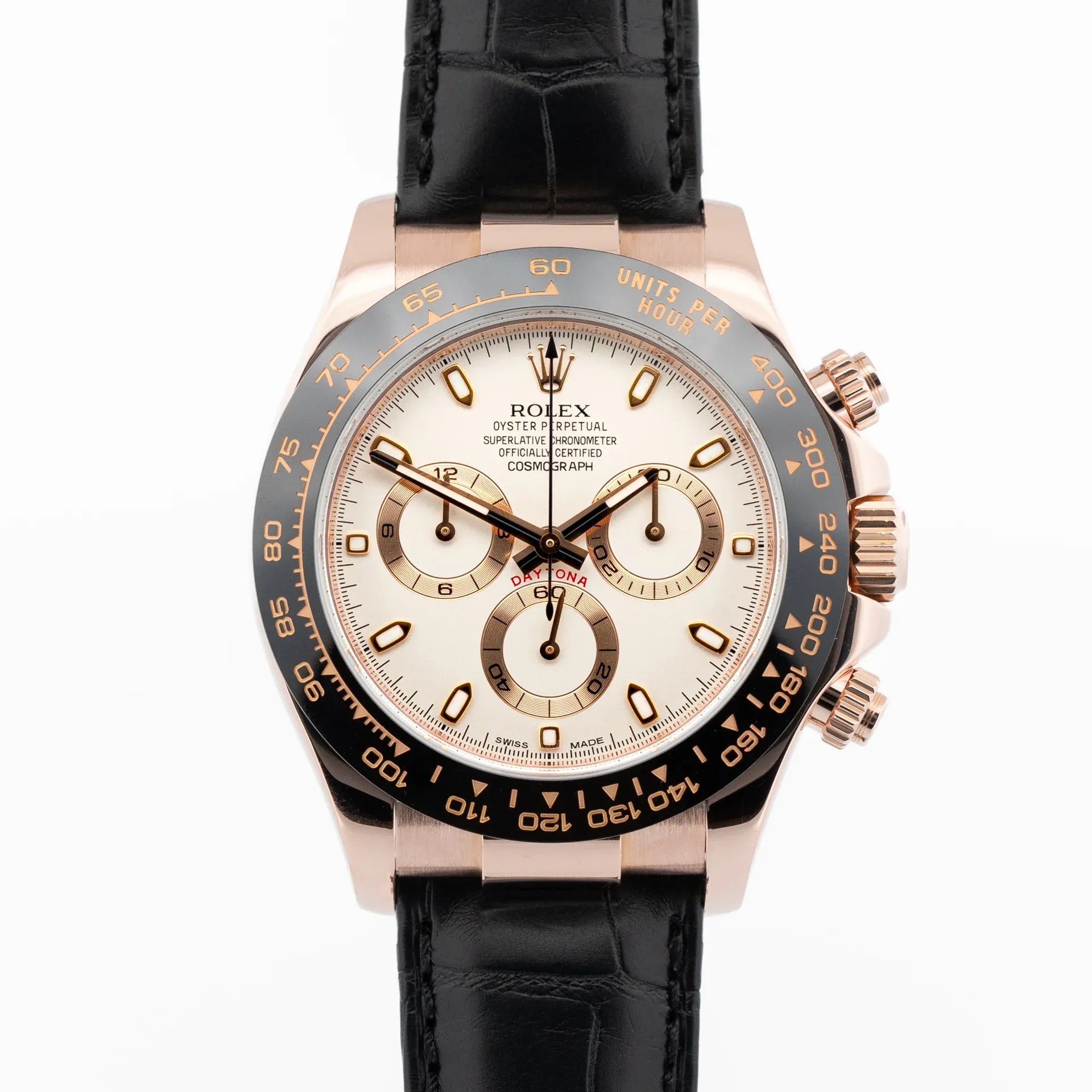 Rolex Cosmograph Daytona Ivory APH dial 116515LN-0003 Rose Gold White 2011