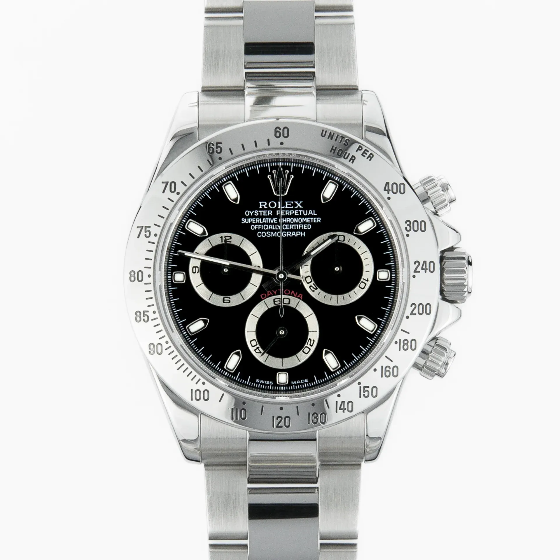 Rolex Cosmograph Daytona Black dial 116520-0015 Steel Black 2006