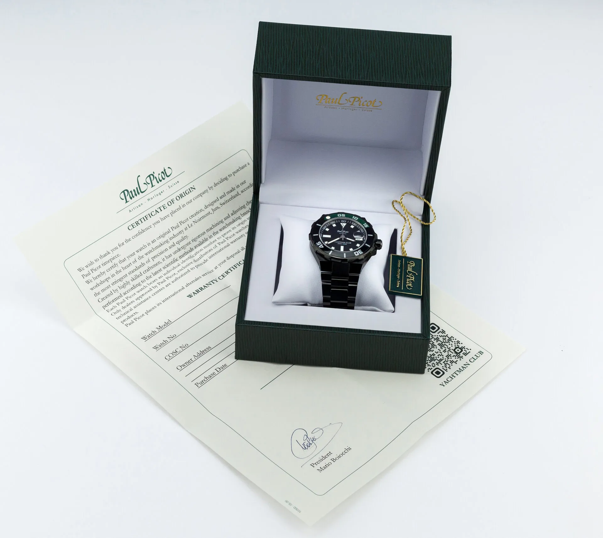 Yachtman Club Black DLC & Green Accents - P1251N.NJV4000N.3614 - Image 2