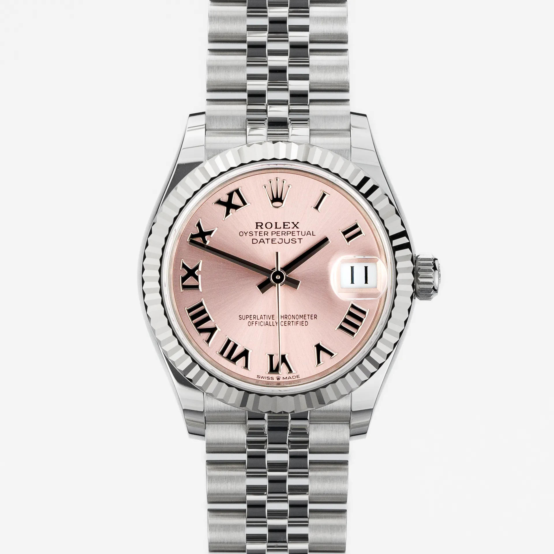 Rolex Ladies Datejust 31 Pink Roman dial and White Gold 278274 white gold Pink 2025