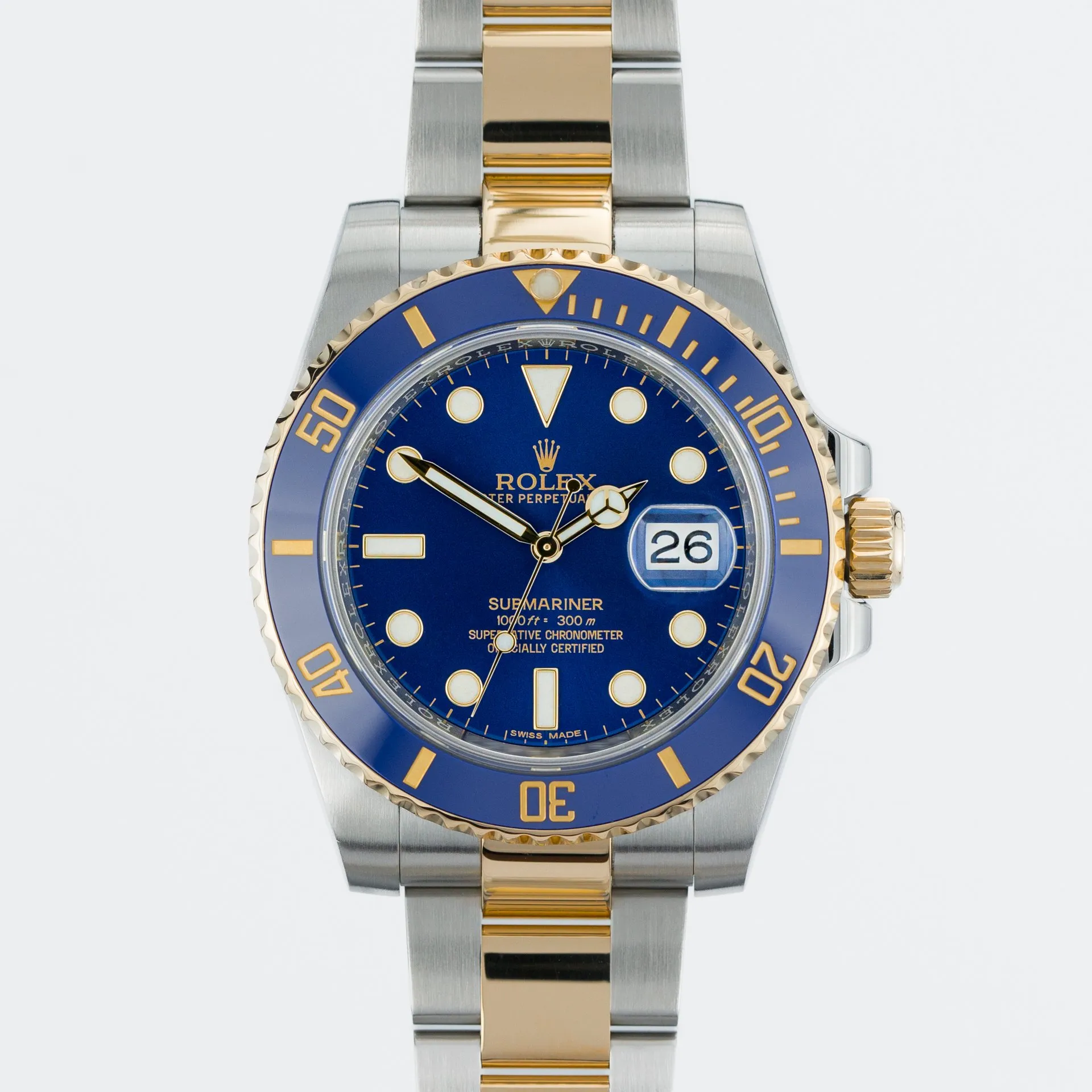 Rolex Submariner Date 'Bluesy' 116613LB gold/steel Blue 2016