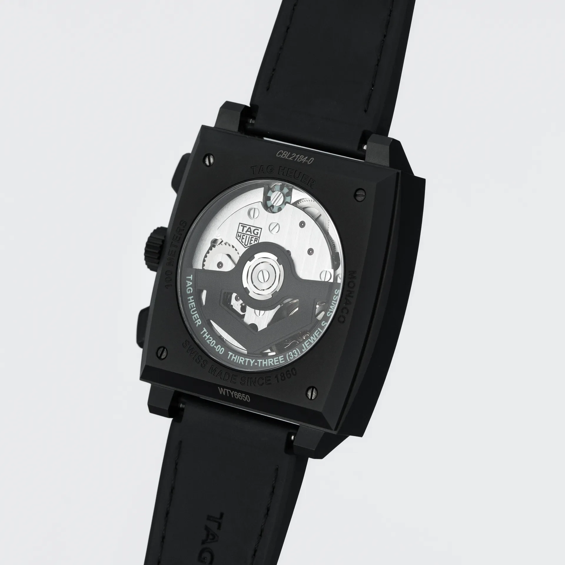 Monaco Chronograph Skeleton - Turquoise Accent & DLC titanium - Image 4