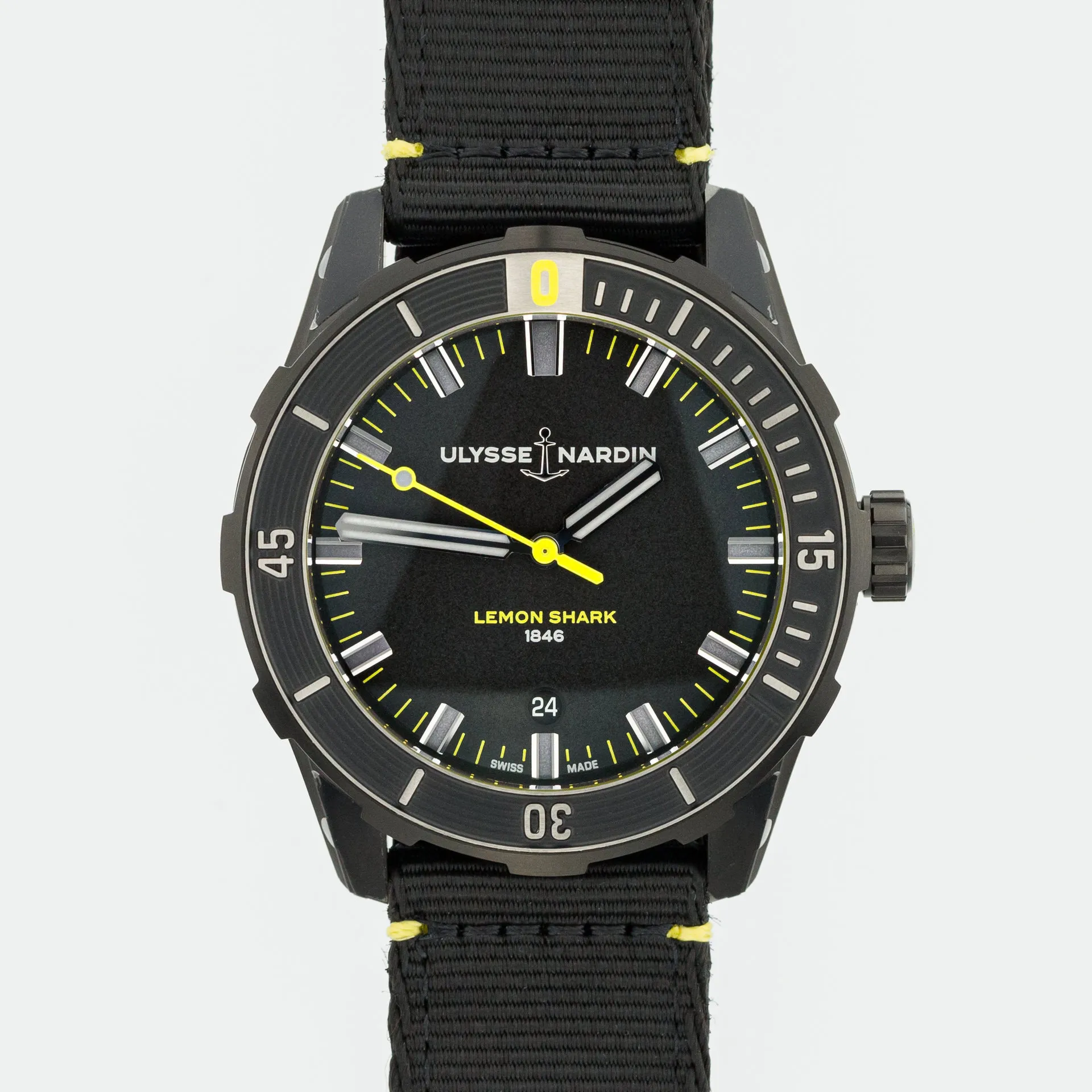 Ulysse Nardin Diver Lemon Shark Limited Edition 8163-175LE/92-LEMONSHARK steel Black 2023