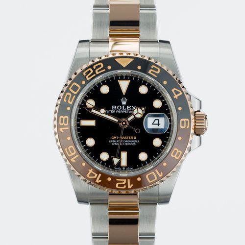 Rolex GMT-Master II Root Beer front view