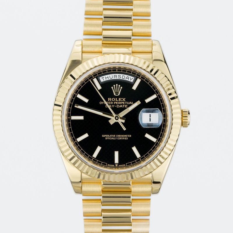 Rolex Day-Date 40 in yellow gold from our inventory