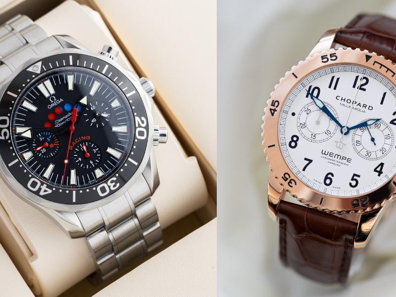 Chronographs collection display