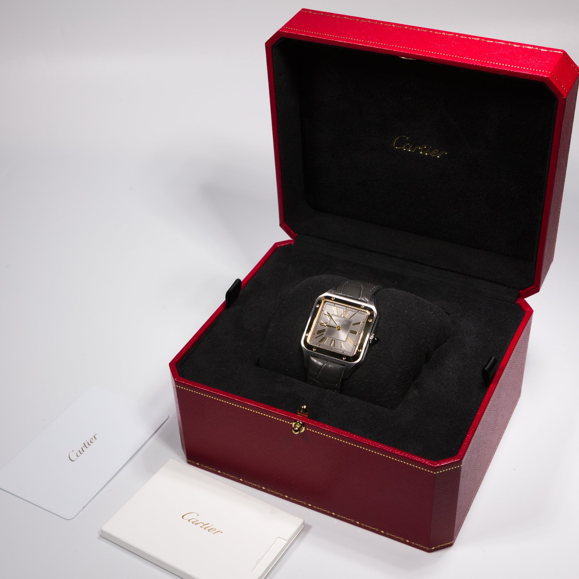 Cartier Santos Dumont Steel & Yellow Gold - Image 2