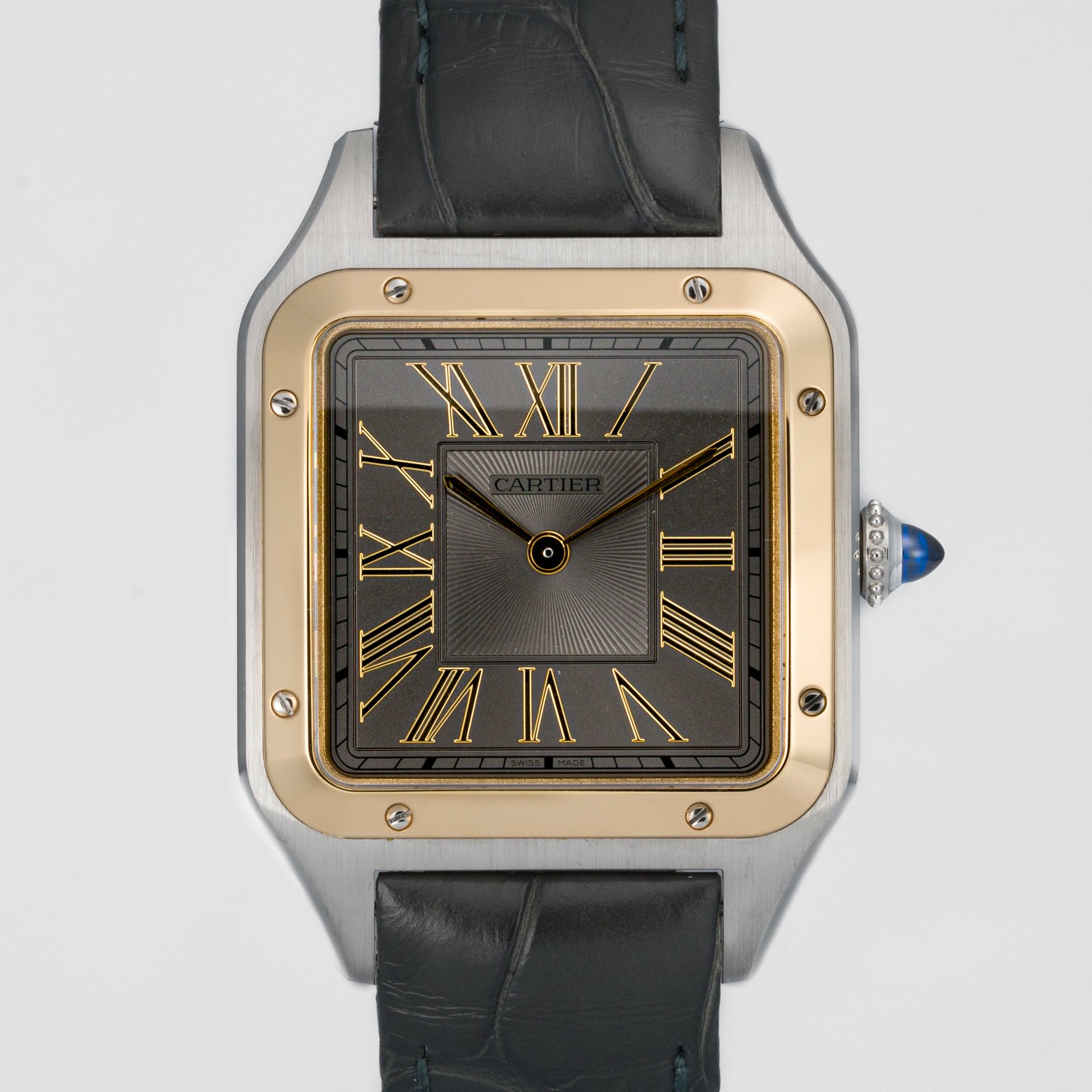 Cartier Santos Dumont Steel & Yellow Gold