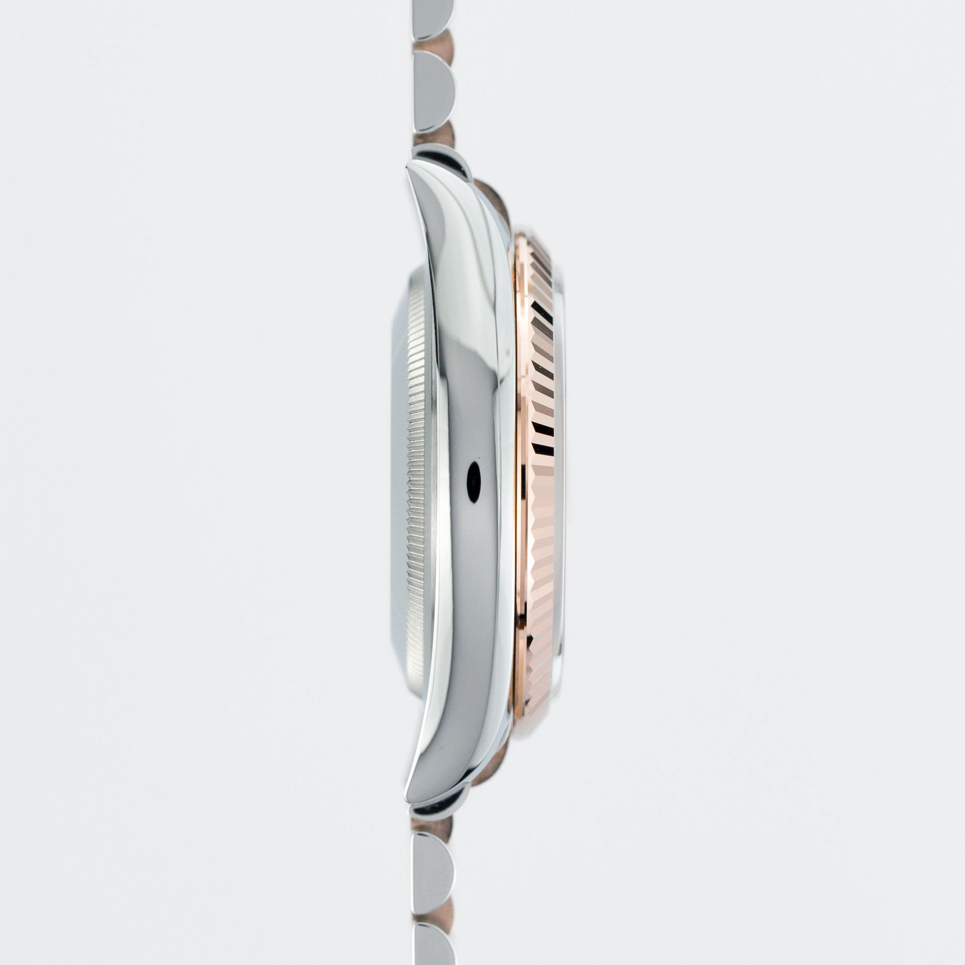 Datejust 36 Everose Gold & Steel Mother of Pearl Diamond Dial - Image 5