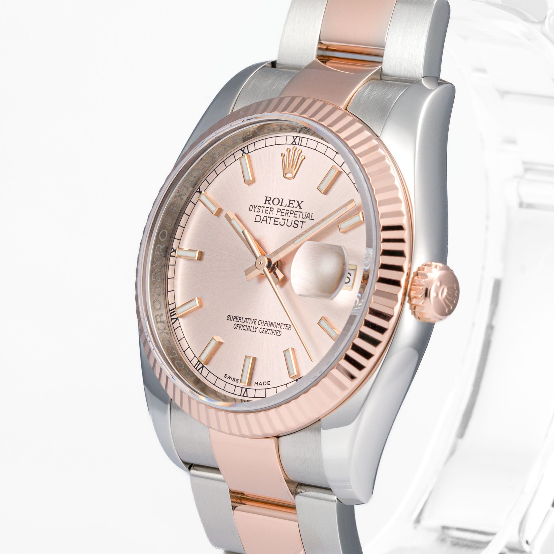 Datejust 36 Everose Gold & Steel Pink Dial - Image 6