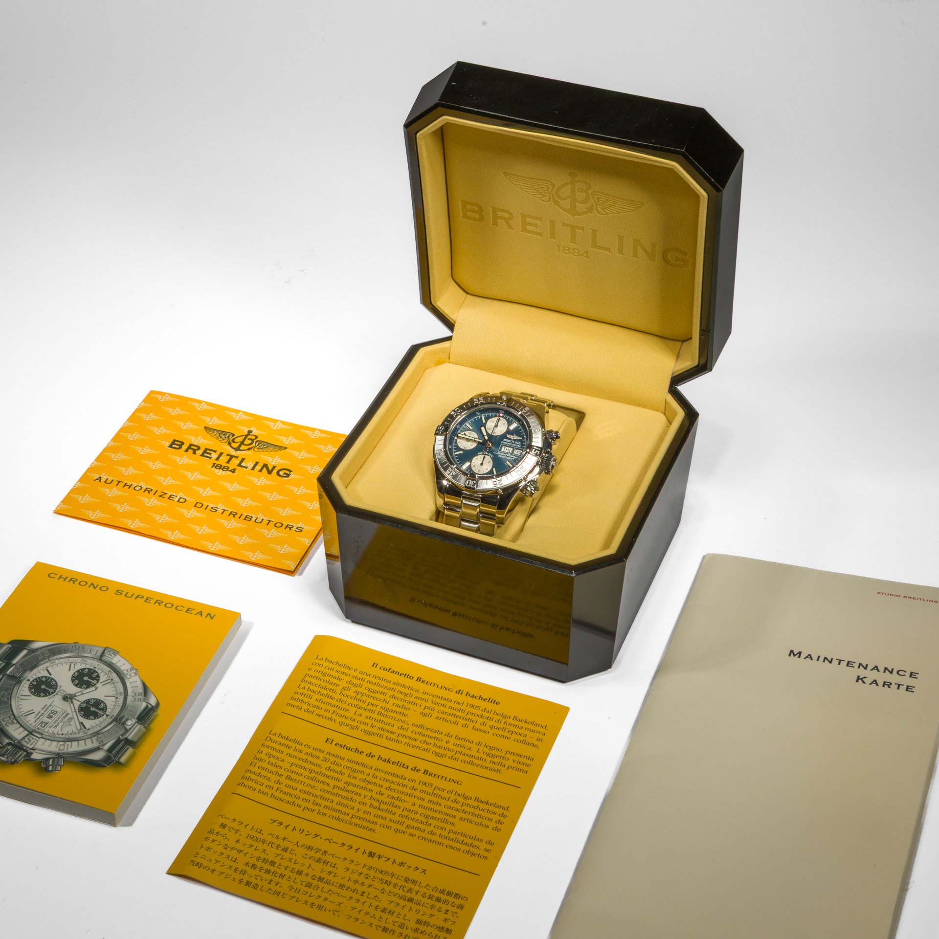 Breitling Superocean Chronograph 42mm Blue Dial - Image 2