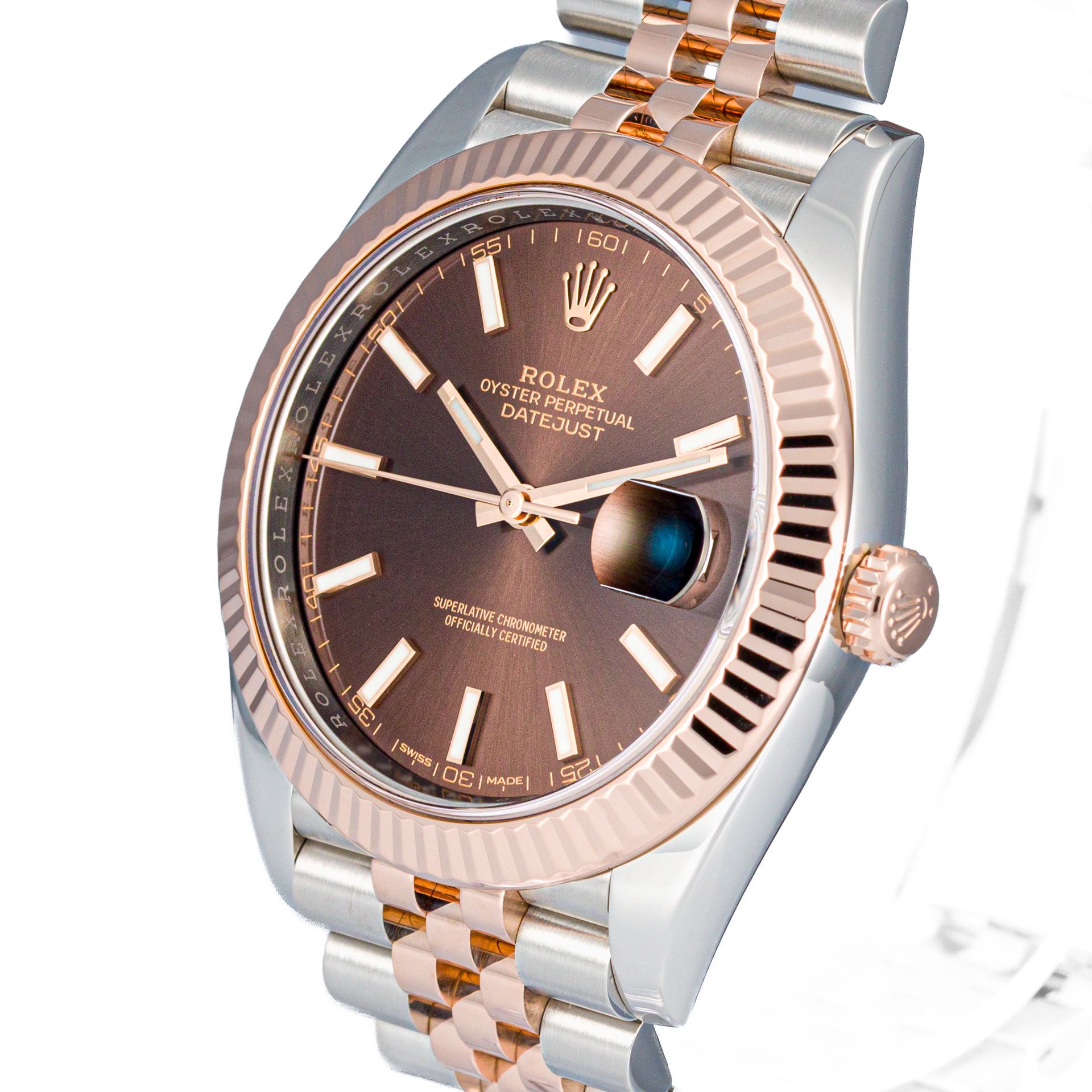 Datejust 41 Steel & Everose Gold Chocolate Dial - Image 6