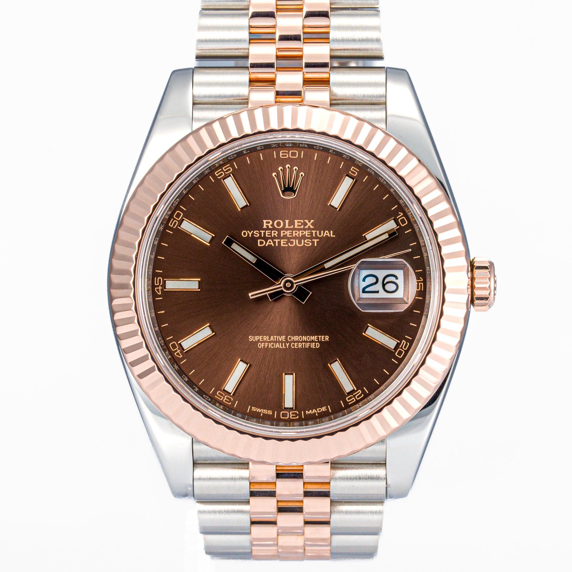 Rolex Datejust 41 Steel & Everose Gold Chocolate Dial