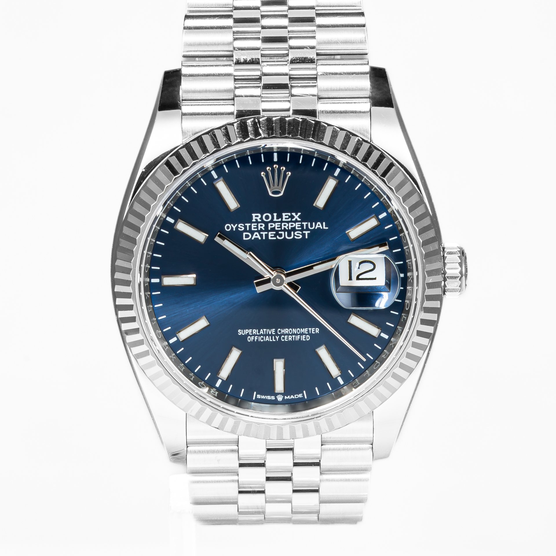 Rolex Datejust 36mm Bright Blue Dial Jubilee